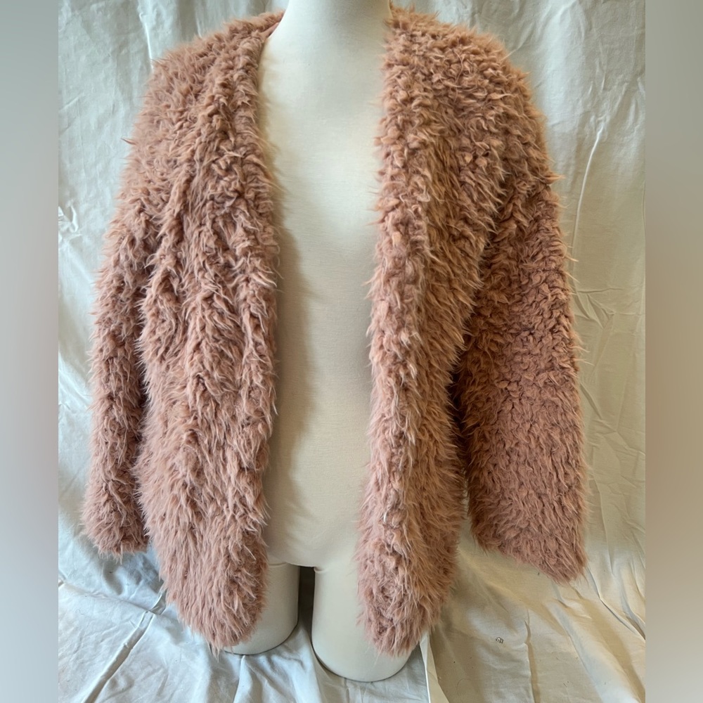 Pink fuzzy jacket